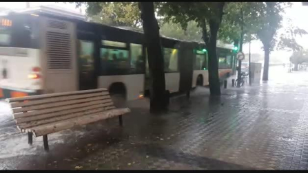 Fuerte tormenta este miércoles por la tarde en Pamplona