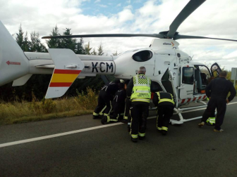 Una persona ha fallecido y otra ha resultado herida grave en el choque entre un camión y un tractor en la NA-121 en Olite.