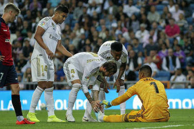 Encuentro de la Jornada 6 de LaLiga Santander 2019-2020 disputado en el estadio Santiago Bernabéu. Los locales vencieron con goles de Vinicius Jr. y Rodrygo.