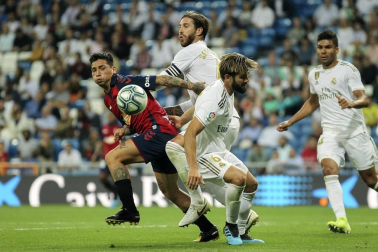 Encuentro de la Jornada 6 de LaLiga Santander 2019-2020 disputado en el estadio Santiago Bernabéu. Los locales vencieron con goles de Vinicius Jr. y Rodrygo.