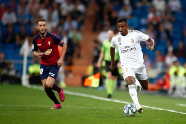 Encuentro de la Jornada 6 de LaLiga Santander 2019-2020 disputado en el estadio Santiago Bernabéu. Los locales vencieron con goles de Vinicius Jr. y Rodrygo.