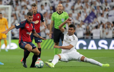 Encuentro de la Jornada 6 de LaLiga Santander 2019-2020 disputado en el estadio Santiago Bernabéu.