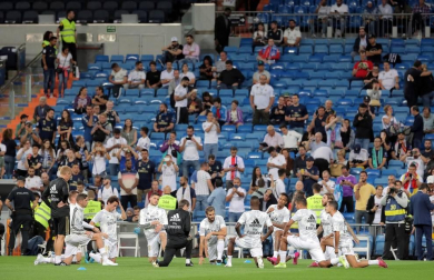 Encuentro de la Jornada 6 de LaLiga Santander 2019-2020 disputado en el estadio Santiago Bernabéu.