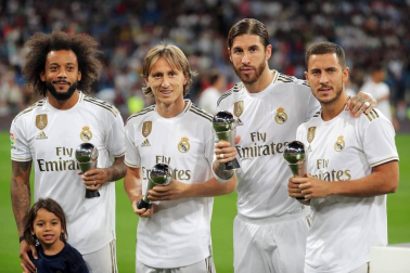 Encuentro de la Jornada 6 de LaLiga Santander 2019-2020 disputado en el estadio Santiago Bernabéu.