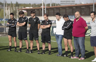 La plantilla de Osasuna ha tenido un emotivo recuerdo con el periodista pamplonés recientemente fallecido