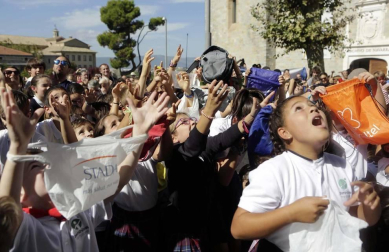 Fotos del inicio de las fiestas de San Fermín Txikito este viernes en Pamplona