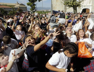 Fotos del inicio de las fiestas de San Fermín Txikito este viernes en Pamplona