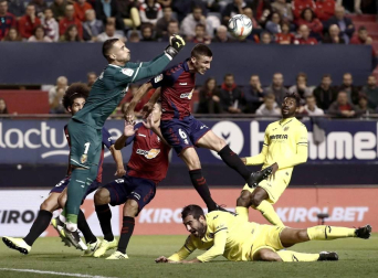 Imágenes del partido disputado este sábado en El Sadar.