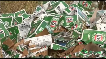 Miles de litros de cerveza, derramados en una carretera australiana