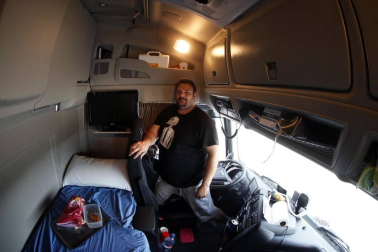 Fotos del día a día de un camionero.