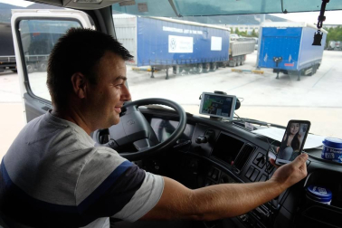 Fotos del día a día de un camionero.