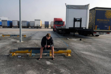 Fotos del día a día de un camionero.