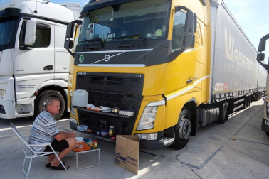 Fotos del día a día de un camionero.