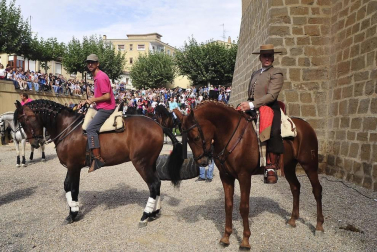 La localidad navarra acogió la feria del caballo este sábado 12 de octubre.