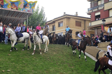 La localidad navarra acogió la feria del caballo este sábado 12 de octubre.
