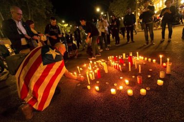 El Eixample de Barcelona se transformó este martes en el escenario de una batalla campal
