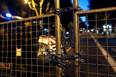 El Eixample de Barcelona se transformó este martes en el escenario de una batalla campal