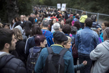 Miles de personas participan en el Nafarroa Oinez que se celebra este domingo en Alsasua