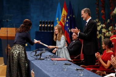 Ceremonia de entrega de los Premios Princesa de Asturias 2019 que se ha celebrado este viernes en el Teatro Campoamor de Oviedo.