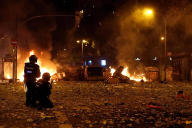 La cinco marchas independentistas colapsan las principales vías de Barcelona