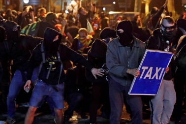 La cinco marchas independentistas colapsan las principales vías de Barcelona