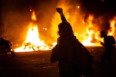 La cinco marchas independentistas colapsan las principales vías de Barcelona