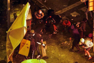 La cinco marchas independentistas colapsan las principales vías de Barcelona