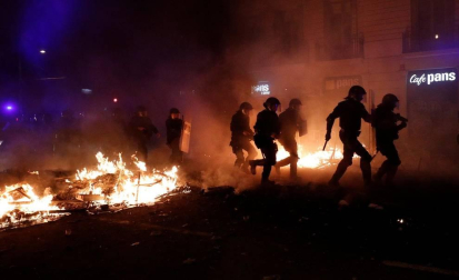 La cinco marchas independentistas colapsan las principales vías de Barcelona