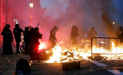 La cinco marchas independentistas colapsan las principales vías de Barcelona