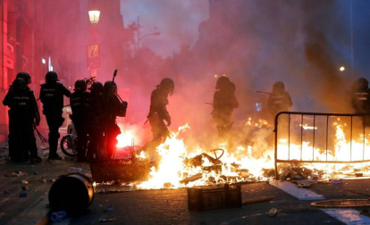 La cinco marchas independentistas colapsan las principales vías de Barcelona