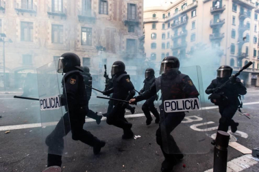 La cinco marchas independentistas colapsan las principales vías de Barcelona