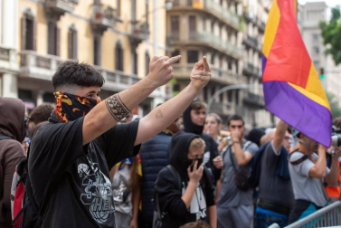 La cinco marchas independentistas colapsan las principales vías de Barcelona