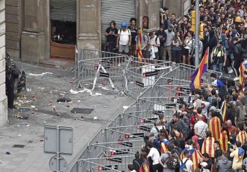 La cinco marchas independentistas colapsan las principales vías de Barcelona