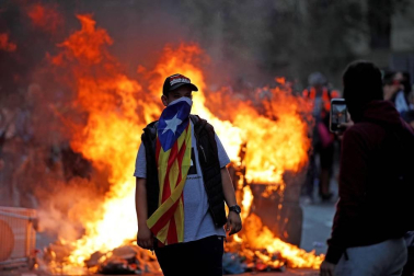 La cinco marchas independentistas colapsan las principales vías de Barcelona