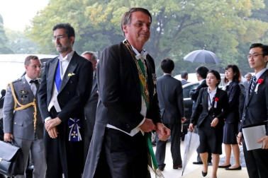 Los Reyes de España, junto a  2.000 invitados con representantes de las diversas monarquías europeas, asistieron a la ceremonia celebrada en el Palacio Imperial de Tokio este martes, 22 de octubre.