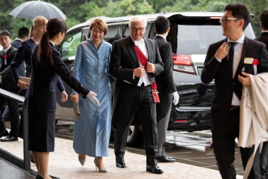 Los Reyes de España, junto a  2.000 invitados con representantes de las diversas monarquías europeas, asistieron a la ceremonia celebrada en el Palacio Imperial de Tokio este martes, 22 de octubre.
