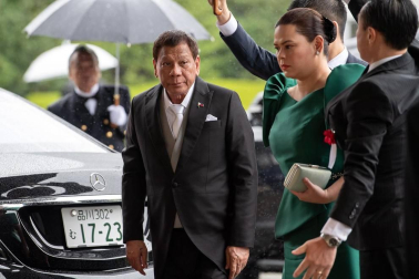 Los Reyes de España, junto a  2.000 invitados con representantes de las diversas monarquías europeas, asistieron a la ceremonia celebrada en el Palacio Imperial de Tokio este martes, 22 de octubre.
