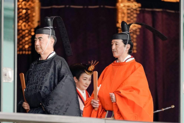 Los Reyes de España, junto a  2.000 invitados con representantes de las diversas monarquías europeas, asistieron a la ceremonia celebrada en el Palacio Imperial de Tokio este martes, 22 de octubre.