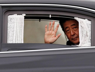 Los Reyes de España, junto a  2.000 invitados con representantes de las diversas monarquías europeas, asistieron a la ceremonia celebrada en el Palacio Imperial de Tokio este martes, 22 de octubre.