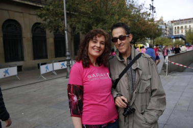 Imágenes de la carrera solidaria contra el cáncer de mama organizada por Saray.
