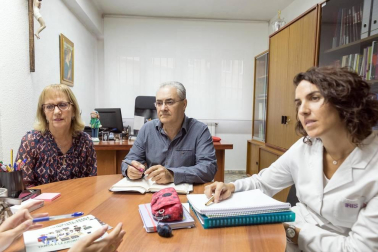 Alumnado del colegio La Anunciata de Tudela-FESD durante una jornada lectiva.