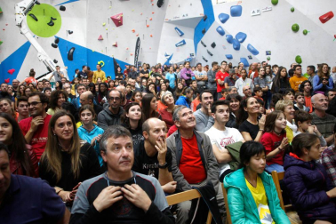 Fotos de las pruebas de velocidad en la disputa del Campeonato de España de Escalada que se celebra en Rocópolis