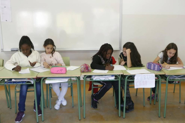 Una jornada lectiva en el CP García Galdeano de Pamplona
