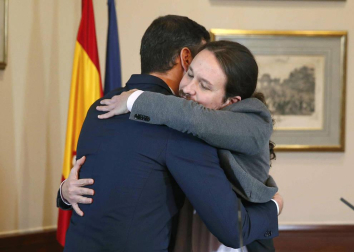 Sánchez e Iglesias firman un preacuerdo para un Gobierno de coalición