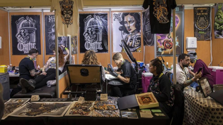 Fotografías de la celebración de la segunda edición de la Pamplona Tattoo Expo en Baluarte