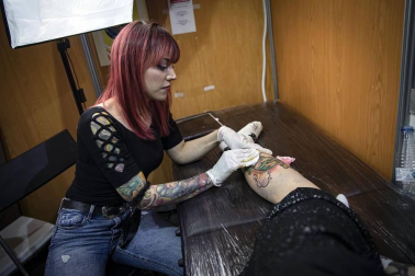 Fotografías de la celebración de la segunda edición de la Pamplona Tattoo Expo en Baluarte