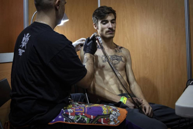 Fotografías de la celebración de la segunda edición de la Pamplona Tattoo Expo en Baluarte