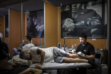 Fotografías de la celebración de la segunda edición de la Pamplona Tattoo Expo en Baluarte
