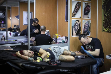 Fotografías de la celebración de la segunda edición de la Pamplona Tattoo Expo en Baluarte