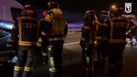 Fallece un hombre en una colisión múltiple en la M-45